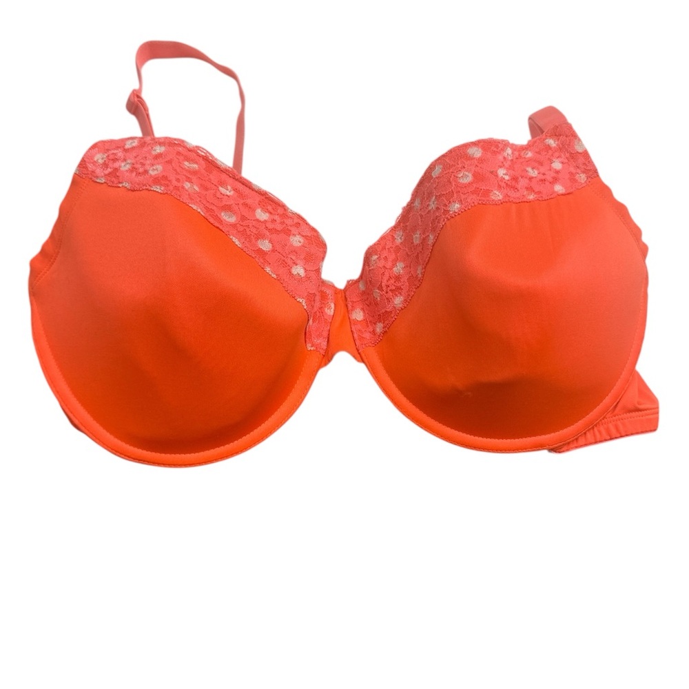Police Orange Lace Trim Bra Intimates